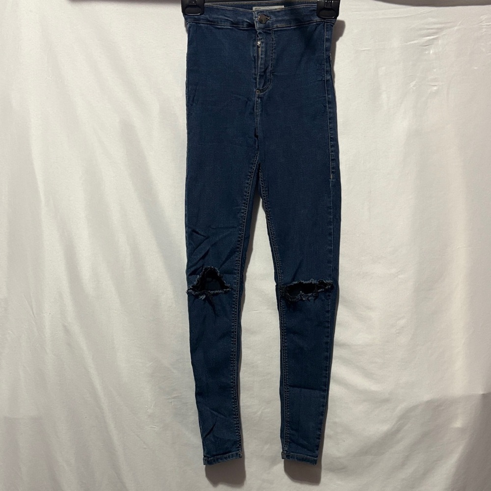 Women's Blue Distressed Jeans XS237